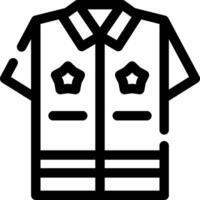 Politie uniform creatief icoon ontwerp vector
