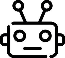 Chatbot creatief icoon ontwerp vector
