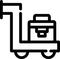 trolley creatief icoon ontwerp vector