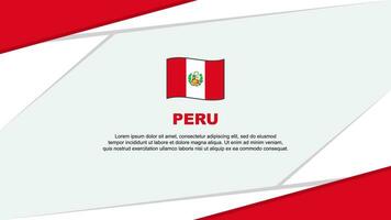 Peru vlag abstract achtergrond ontwerp sjabloon. Peru onafhankelijkheid dag banier tekenfilm vector illustratie