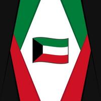 Koeweit vlag abstract achtergrond ontwerp sjabloon. Koeweit onafhankelijkheid dag banier sociaal media na. Koeweit ontwerp vector