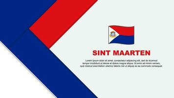 sint maarten vlag abstract achtergrond ontwerp sjabloon. sint maarten onafhankelijkheid dag banier tekenfilm vector illustratie. sint maarten illustratie