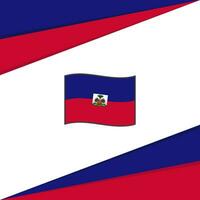 Haïti vlag abstract achtergrond ontwerp sjabloon. Haïti onafhankelijkheid dag banier sociaal media na. Haïti vlag vector