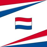 Nederland vlag abstract achtergrond ontwerp sjabloon. Nederland onafhankelijkheid dag banier sociaal media na. Nederland ontwerp vector