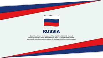 Rusland vlag abstract achtergrond ontwerp sjabloon. Rusland onafhankelijkheid dag banier tekenfilm vector illustratie. Rusland ontwerp