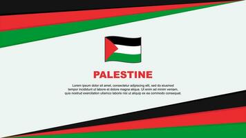 Palestina vlag abstract achtergrond ontwerp sjabloon. Palestina onafhankelijkheid dag banier tekenfilm vector illustratie. Palestina ontwerp