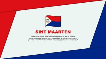 sint maarten vlag abstract achtergrond ontwerp sjabloon. sint maarten onafhankelijkheid dag banier tekenfilm vector illustratie. sint maarten banier