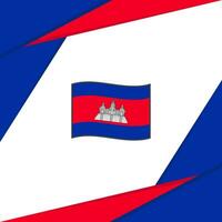 Cambodja vlag abstract achtergrond ontwerp sjabloon. Cambodja onafhankelijkheid dag banier sociaal media na. Cambodja vector