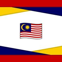 Maleisië vlag abstract achtergrond ontwerp sjabloon. Maleisië onafhankelijkheid dag banier sociaal media na. Maleisië vector