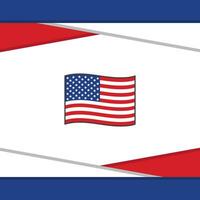 Verenigde staten vlag abstract achtergrond ontwerp sjabloon. Verenigde staten onafhankelijkheid dag banier sociaal media na. Verenigde staten vector