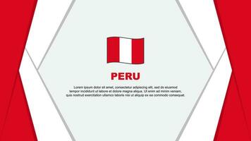 Peru vlag abstract achtergrond ontwerp sjabloon. Peru onafhankelijkheid dag banier tekenfilm vector illustratie. Peru achtergrond