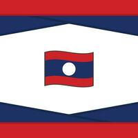 Laos vlag abstract achtergrond ontwerp sjabloon. Laos onafhankelijkheid dag banier sociaal media na. Laos vector