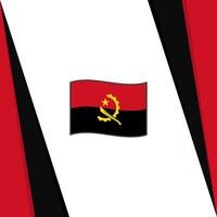 Angola vlag abstract achtergrond ontwerp sjabloon. Angola onafhankelijkheid dag banier sociaal media na. Angola vlag vector