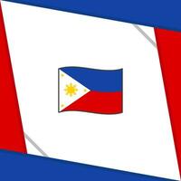 Filippijnen vlag abstract achtergrond ontwerp sjabloon. Filippijnen onafhankelijkheid dag banier sociaal media na. Filippijnen onafhankelijkheid dag vector