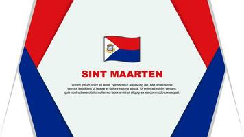 sint maarten vlag abstract achtergrond ontwerp sjabloon. sint maarten onafhankelijkheid dag banier tekenfilm vector illustratie. sint maarten achtergrond