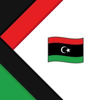 Libië vlag abstract achtergrond ontwerp sjabloon. Libië onafhankelijkheid dag banier sociaal media na. Libië vector