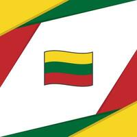 Litouwen vlag abstract achtergrond ontwerp sjabloon. Litouwen onafhankelijkheid dag banier sociaal media na. Litouwen achtergrond vector