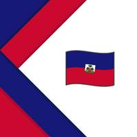 Haïti vlag abstract achtergrond ontwerp sjabloon. Haïti onafhankelijkheid dag banier sociaal media na. Haïti vector