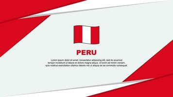 Peru vlag abstract achtergrond ontwerp sjabloon. Peru onafhankelijkheid dag banier tekenfilm vector illustratie. Peru