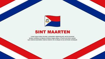 sint maarten vlag abstract achtergrond ontwerp sjabloon. sint maarten onafhankelijkheid dag banier tekenfilm vector illustratie. sint maarten sjabloon