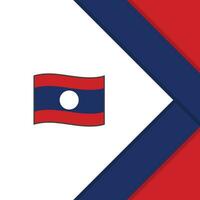 Laos vlag abstract achtergrond ontwerp sjabloon. Laos onafhankelijkheid dag banier sociaal media na. Laos tekenfilm vector