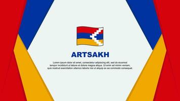 artsakh vlag abstract achtergrond ontwerp sjabloon. artsakh onafhankelijkheid dag banier tekenfilm vector illustratie. artsakh achtergrond