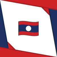 Laos vlag abstract achtergrond ontwerp sjabloon. Laos onafhankelijkheid dag banier sociaal media na. Laos onafhankelijkheid dag vector