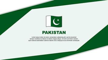 Pakistan vlag abstract achtergrond ontwerp sjabloon. Pakistan onafhankelijkheid dag banier tekenfilm vector illustratie. Pakistan