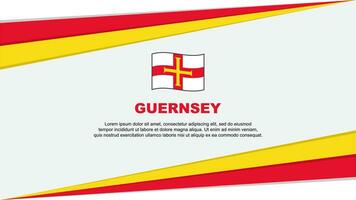 Guernsey vlag abstract achtergrond ontwerp sjabloon. Guernsey onafhankelijkheid dag banier tekenfilm vector illustratie. Guernsey ontwerp