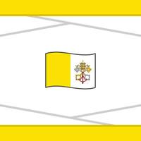 Vaticaan stad vlag abstract achtergrond ontwerp sjabloon. Vaticaan stad onafhankelijkheid dag banier sociaal media na. Vaticaan stad vector