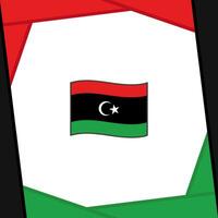 Libië vlag abstract achtergrond ontwerp sjabloon. Libië onafhankelijkheid dag banier sociaal media na. Libië tekenfilm vector