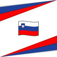 Slovenië vlag abstract achtergrond ontwerp sjabloon. Slovenië onafhankelijkheid dag banier sociaal media na. Slovenië vlag vector