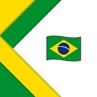 Brazilië vlag abstract achtergrond ontwerp sjabloon. Brazilië onafhankelijkheid dag banier sociaal media na. Brazilië achtergrond vector