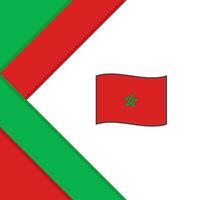 Marokko vlag abstract achtergrond ontwerp sjabloon. Marokko onafhankelijkheid dag banier sociaal media na. Marokko achtergrond vector