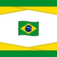 Brazilië vlag abstract achtergrond ontwerp sjabloon. Brazilië onafhankelijkheid dag banier sociaal media na. Brazilië vector