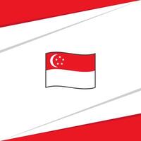 Singapore vlag abstract achtergrond ontwerp sjabloon. Singapore onafhankelijkheid dag banier sociaal media na. Singapore ontwerp vector