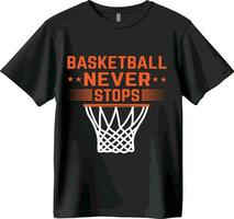 basketbal t-shirt en vector ontwerp