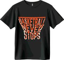 basketbal t-shirt en vector ontwerp