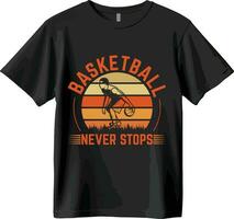 basketbal t-shirt en vector ontwerp