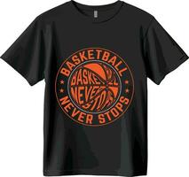 basketbal t-shirt en vector ontwerp