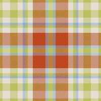 achtergrond textiel naadloos van controleren Schotse ruit kleding stof met een structuur plaid patroon vector. vector