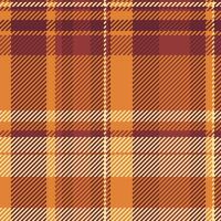 plaid vector patroon van textiel naadloos kleding stof met een controleren achtergrond structuur tartan.