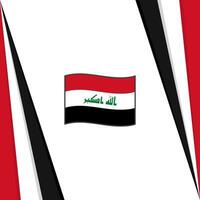 Irak vlag abstract achtergrond ontwerp sjabloon. Irak onafhankelijkheid dag banier sociaal media na. Irak vlag vector