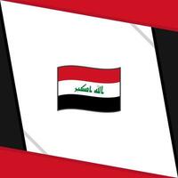 Irak vlag abstract achtergrond ontwerp sjabloon. Irak onafhankelijkheid dag banier sociaal media na. Irak onafhankelijkheid dag vector