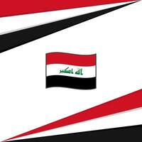 Irak vlag abstract achtergrond ontwerp sjabloon. Irak onafhankelijkheid dag banier sociaal media na. Irak ontwerp vector