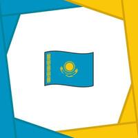 Kazachstan vlag abstract achtergrond ontwerp sjabloon. Kazachstan onafhankelijkheid dag banier sociaal media na. Kazachstan tekenfilm vector