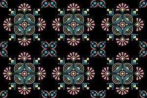 etnisch boho naadloos patroon. traditioneel ornament. tribal patroon. volk motief. kan worden gebruikt voor behang, textiel, inpakken, web bladzijde achtergrond. mandala stijl vector