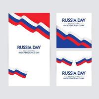 gelukkige russische onafhankelijkheidsdag vector sjabloon ontwerp illustratie