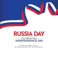 gelukkige russische onafhankelijkheidsdag vector sjabloon ontwerp illustratie