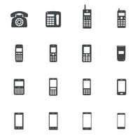 telefoon pictogrammen. vector illustratie